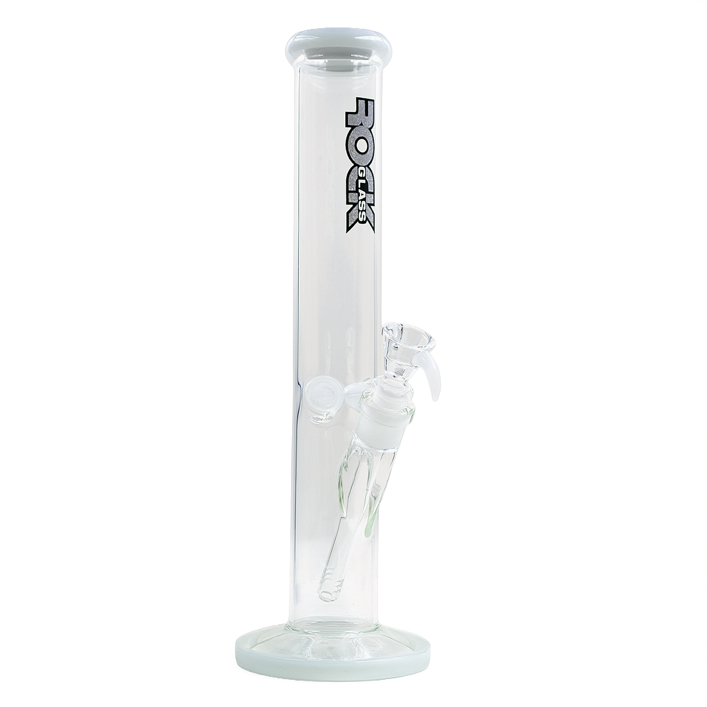 Rock Glass CrystalAxis Straight Tube Bong
